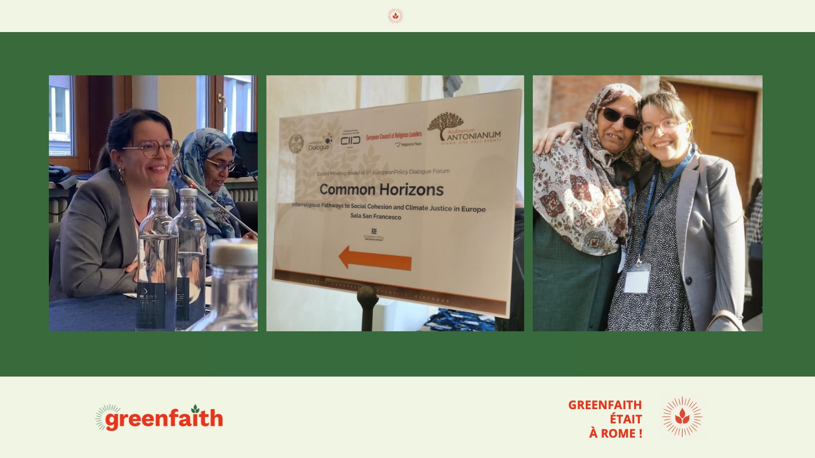 GreenFaith à Rome