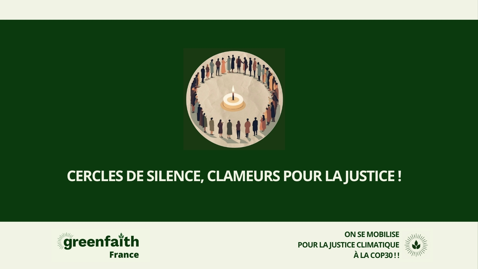 Cercles de silence pour la COP30 !